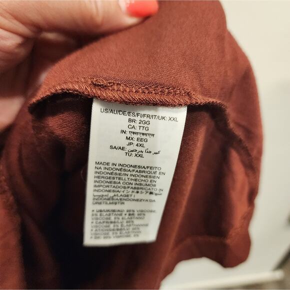 New Ruched Front Casual Jersey Dress Party Work Office Size XXL - Picture 7 of 7